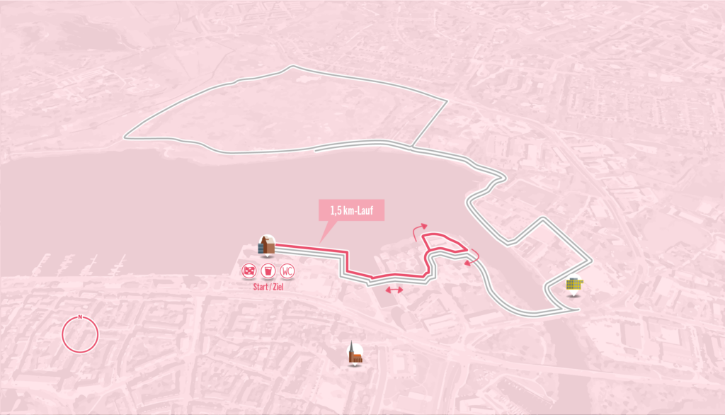 1,5km Strecke